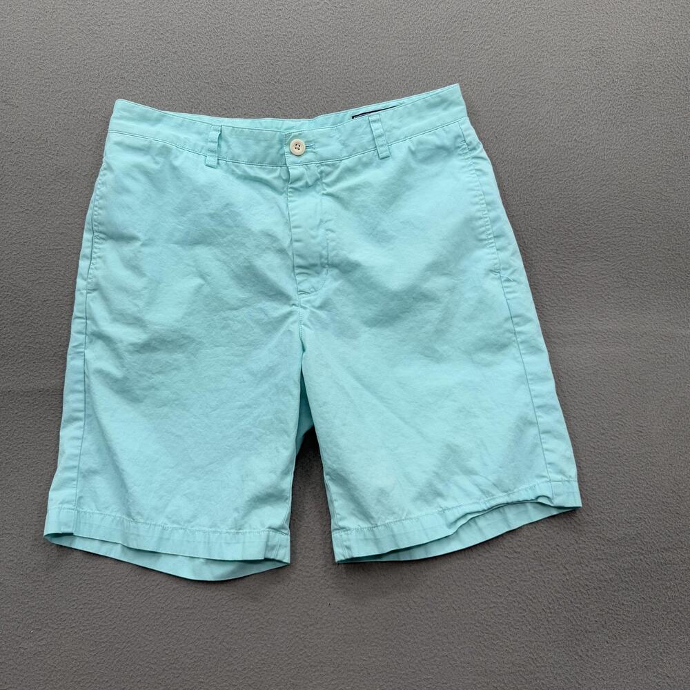 Vineyard Vines Shorts Mens 33 Aqua Club Short Cotton Chino‎ Flat Front Casual